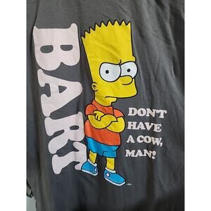 The simpsons part simpson extra extra large t shirt grey don't have a cow